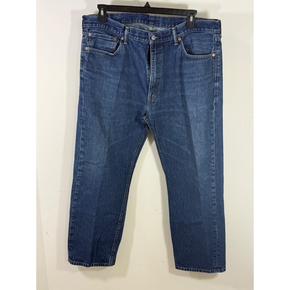 Levi's 505 Jeans Men's 40 Dark Wash Straight Leg Workwear Americana Classic
